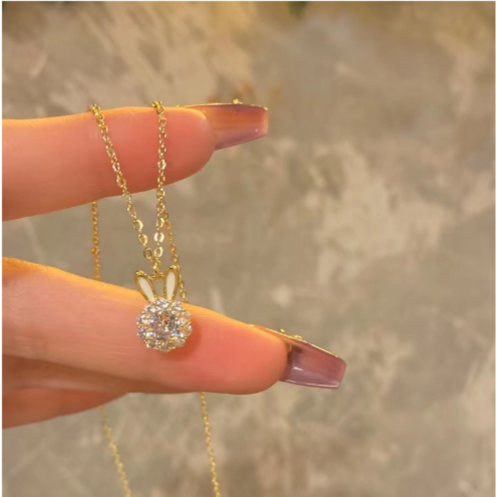 Rabbit pearl necklace, versatile for women, luxurious and niche, high-end collarbone chain Rabbit pearl necklace, versatile for women, luxurious and niche, high-end collarbone chain