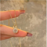Rabbit pearl necklace, versatile for women, luxurious and niche, high-end collarbone chain