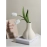 INS cream style vase decoration, living room flower arrangement, simulated flower home decoration, white ceramic hydroponic vase