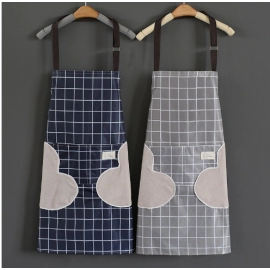 Netizens can wipe hands, aprons are waterproof and oil resistant for daily use at home, adult kitchens, adjustable neck hooks, suitable for both men and women