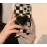 INS black and white checkered love bracket XR suitable for iPhone 12pro max Apple 11 phone case 13 silicone 14 soft